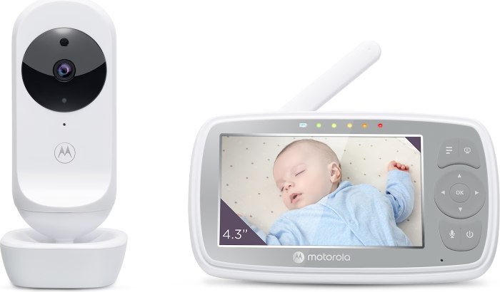 Dětská chůvička Motorola VM44 Connect / 4,3" (10,9 cm) / bílá / ROZBALENO