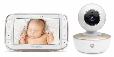 Dětská chůvička Motorola MBP855 HD Connect / 5“ (12,7 cm) / dosah až 300 m / bílá / ZÁNOVNÍ
