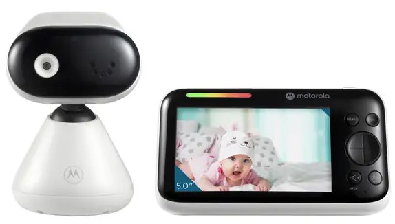 Dětská chůvička Motorola PIP 1500 / 5" / dosah až 300 m / IR noční vidění / bílá / ROZBALENO