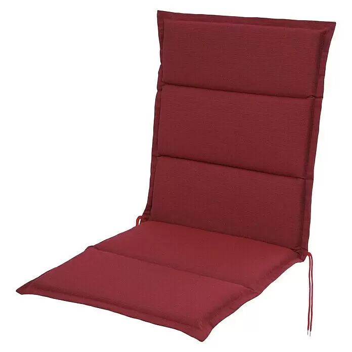 Podsedák na zahradní židli Elba / 105 x 50 x 4 cm / PE / bordó