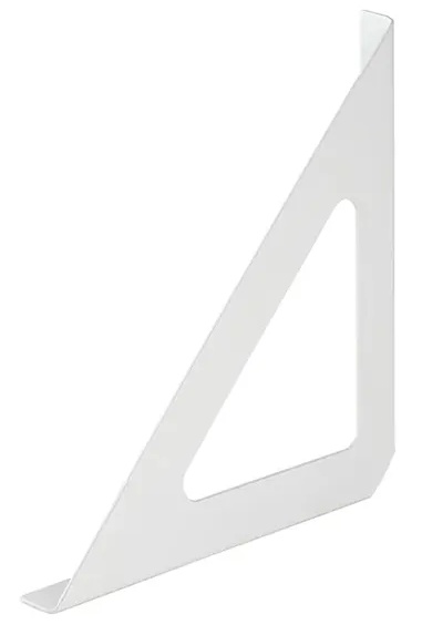 Designová konzola Dolle TRI / 19 × 19 × 1,8 cm / nosnost 25 kg / ocel / bílá / ZÁNOVNÍ