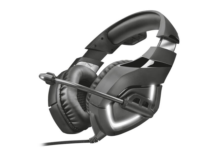 Herní sluchátka Headset Trust GXT 380 Doxx Illuminated Gaming / 22338 / černá / ROZBALENO