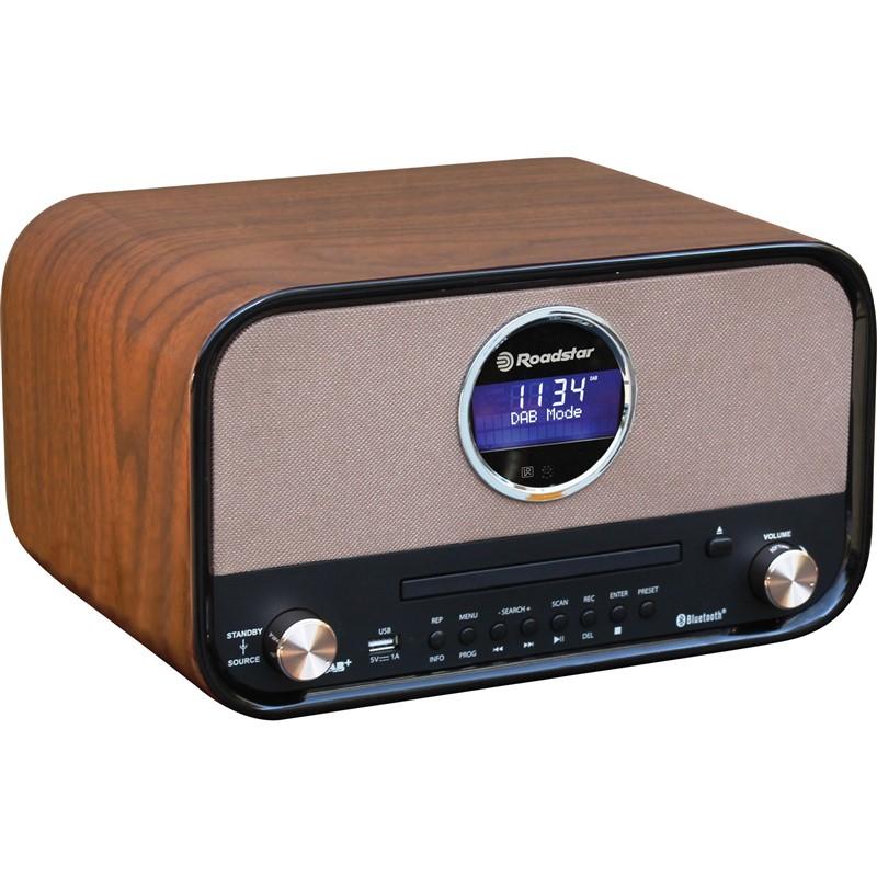 Radiopřijímač s DAB Roadstar HRA-1782D+BT / 30 W / dřevo / ZÁNOVNÍ