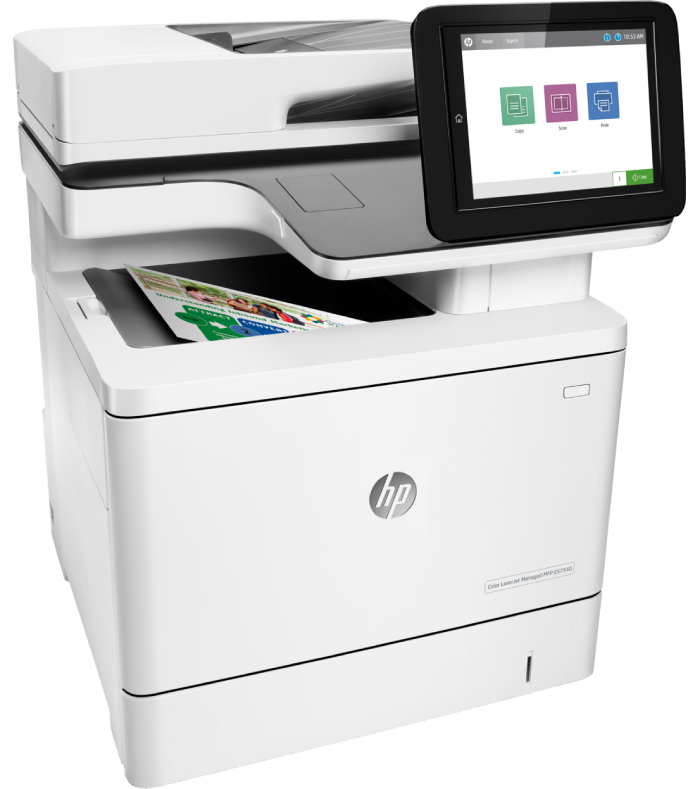 Multifunkční laserová tiskárna HP Color LaserJet Managed Flow MFP E57540c / 40 str./min. / bílá / POŠKOZENÝ OBAL