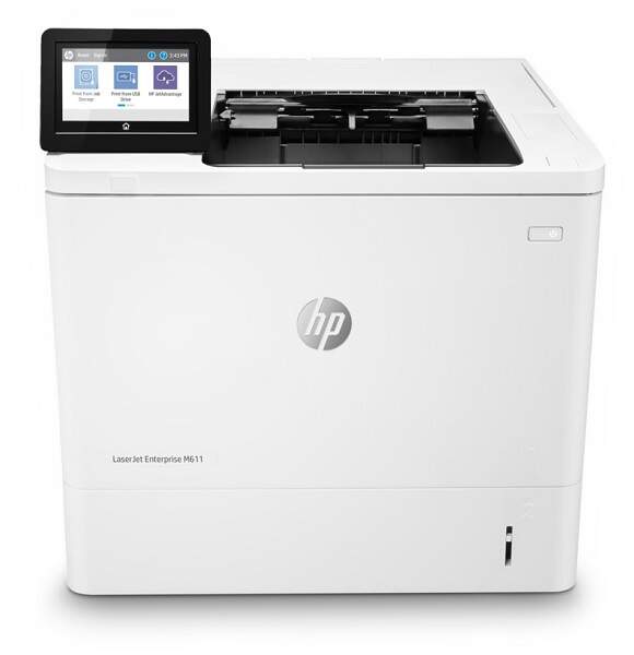 Laserová tiskárna HP LaserJet Enterprise M611dn / černobílý tisk / 1200 x 1200 dpi / bílá