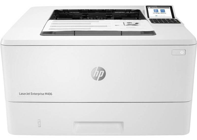 Multifunkční laserová tiskárna HP LaserJet Enterprise M406dn / rychlost tisku 38 str./min. / bílá / POŠKOZENÝ OBAL