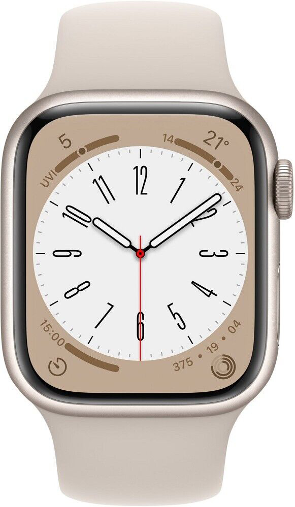 Chytré hodinky Apple Watch Series 8 / 41 mm / 32 GB / GPS / Starlight / 2. JAKOST
