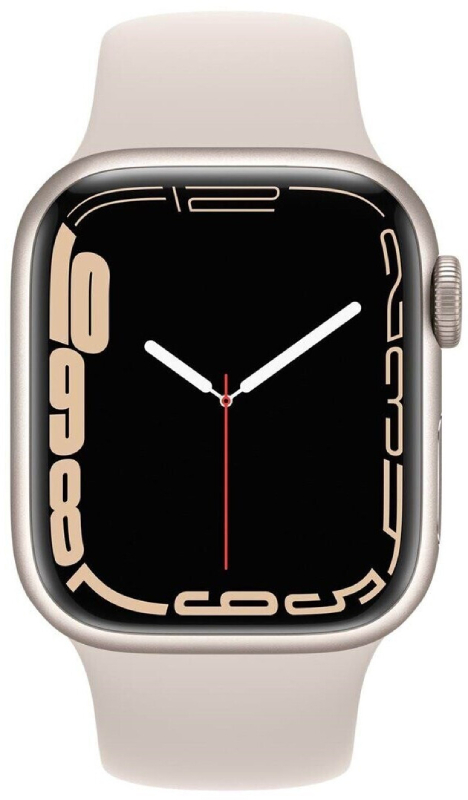 Chytré hodinky Apple Watch Series 7 / 45 mm / 32 GB / GPS + Cellular / Starlight / ROZBALENO