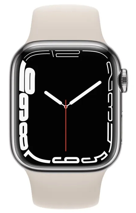 Chytré hodinky Apple Watch Series 7 / 45 mm / 32 GB / GPS + Cellular / Silver / ROZBALENO