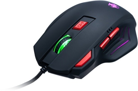Herní drátová myš Connect IT Biohazard CI-191 / 3200 DPI / 7 tlačítek / LED podsvícení / černá / ZÁNOVNÍ