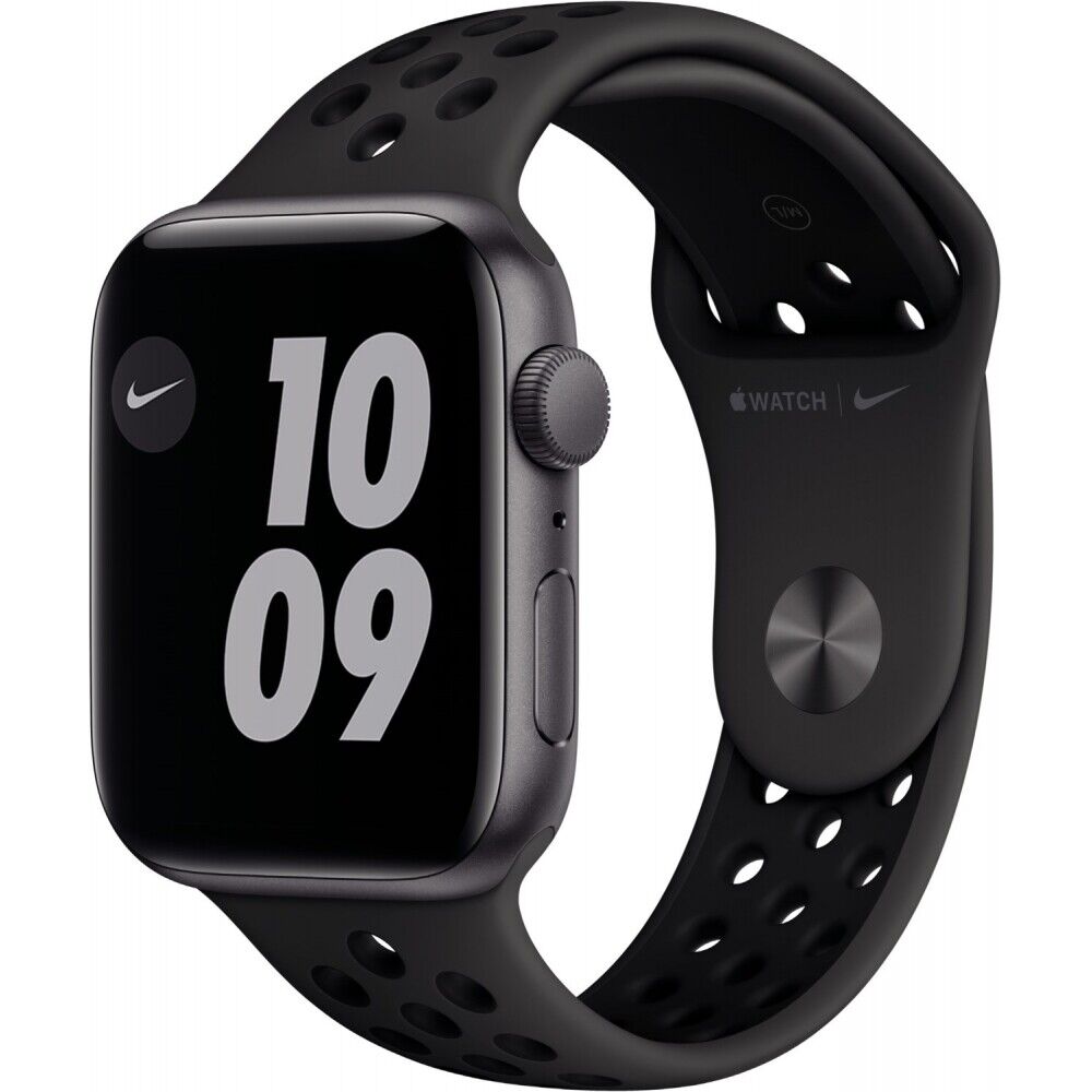 Chytré hodinky Apple Watch Nike SE / 44 mm / 32 GB / GPS / Anthracite/Black / ZÁNOVNÍ