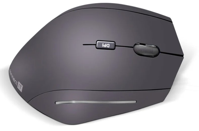 Optická myš Connect IT CMO-2500 / bezdrátová / 1600 dpi / 6 tlačítek / černá / ZÁNOVNÍ