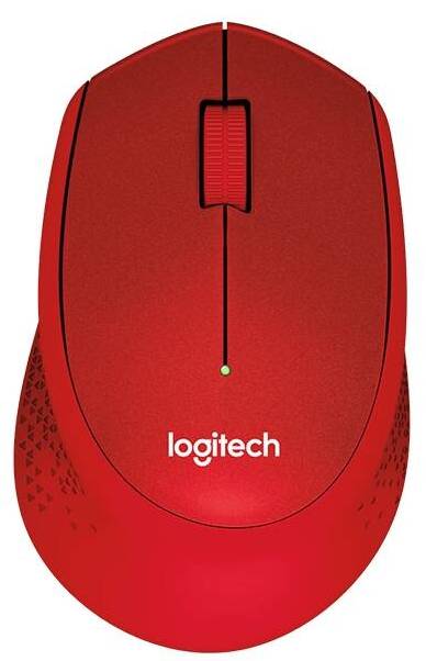 Bezdrátová myš Logitech M330 Silent Plus (910-004911) / dosah 10 m / 1000 DPI / 3 tlačítka / červená / ZÁNOVNÍ