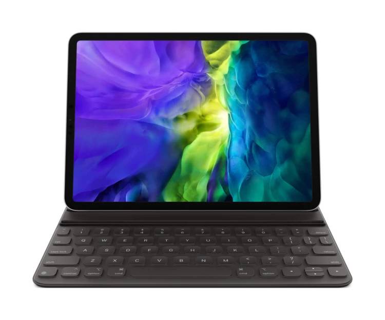 Pouzdro na tablet s klávesnicí Apple Smart Keyboard 11" pro iPad Pro a iPad Air 4. generace / QWERTZ / DE / černá / ZÁNOVNÍ