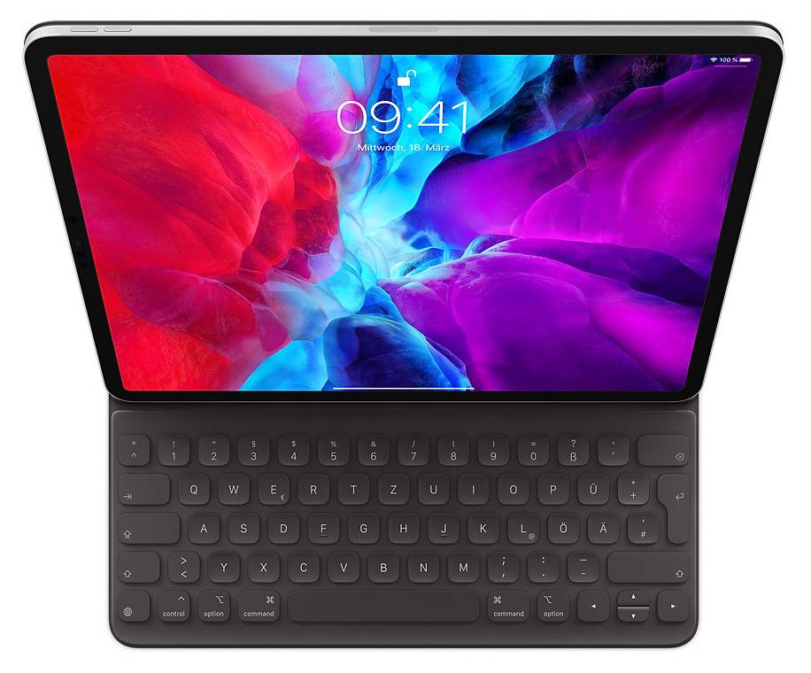 Pouzdro na tablet s klávesnicí Apple Smart Keyboard pro 12,9" iPad Pro / QWERTZ / DE / černá / ZÁNOVNÍ