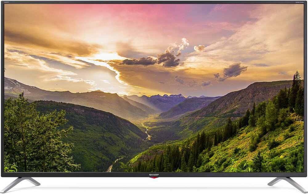 Smart Televize Sharp 55CL3EA / LED / 3840 × 2160 px / 55" (140 cm) / 4K Ultra HD / černá / POŠKOZENÝ OBAL