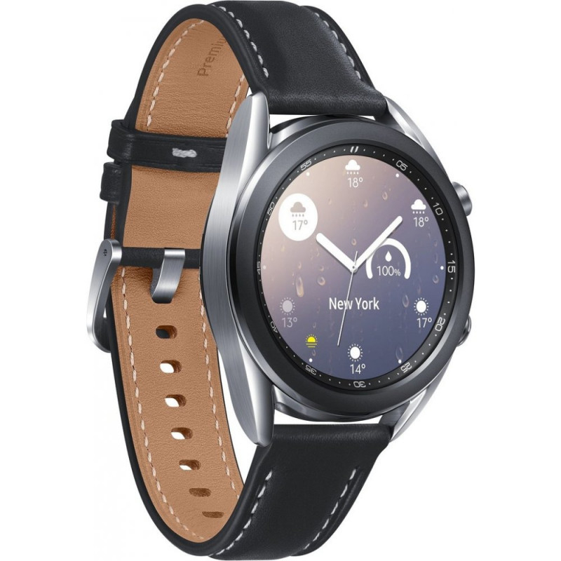 Chytré hodinky Samsung Galaxy Watch 3 / 1,2" / GPS / 41 mm / (SM-R850) / stříbrná/černá / ZÁNOVNÍ