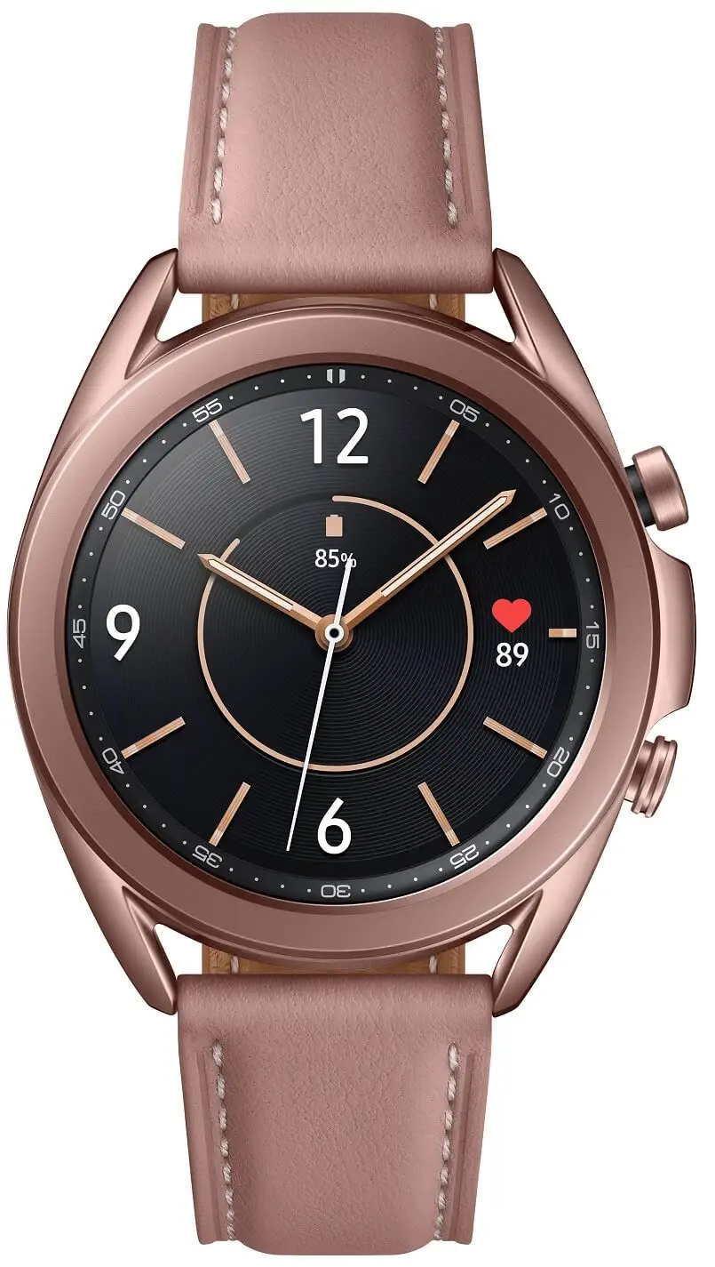 Chytré hodinky Samsung Galaxy Watch 3 / 1,2" / GPS / LTE / 41 mm / (SM-R855) / bronzová/hnědá / ZÁNOVNÍ