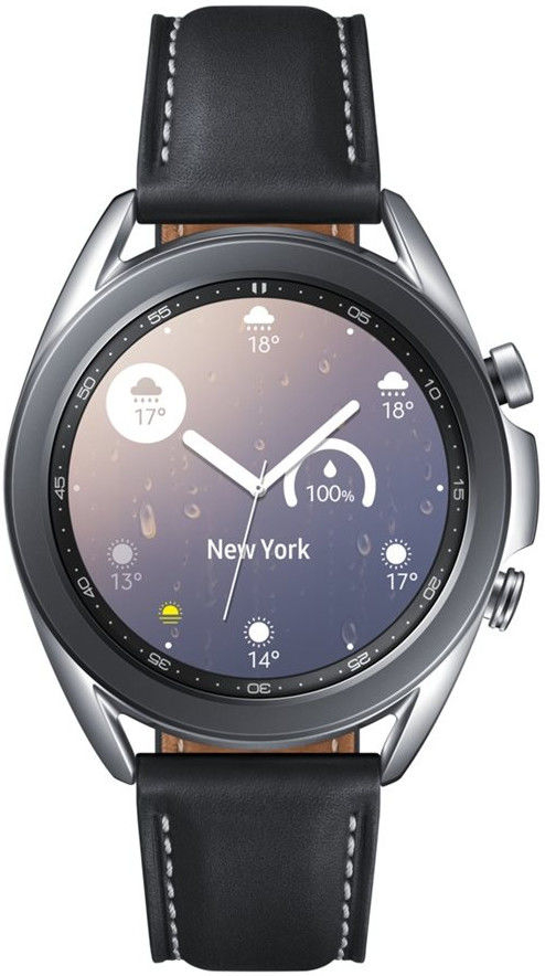 Chytré hodinky Samsung Galaxy Watch3 / 45 mm / LTE / NFC / stříbrná/černá / ZÁNOVNÍ