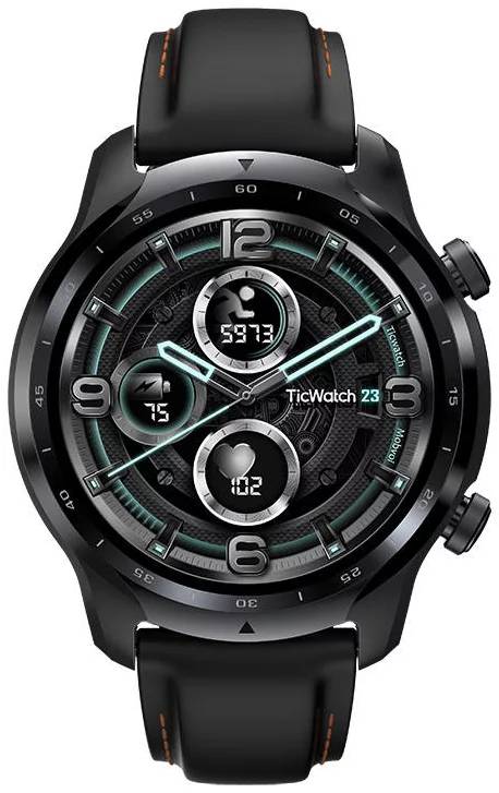 Chytré hodinky Mobvoi TicWatch Pro 3 GPS / 47 mm / 8 GB / GPS / Stainless Steel Case / Shadow Black / ZÁNOVNÍ