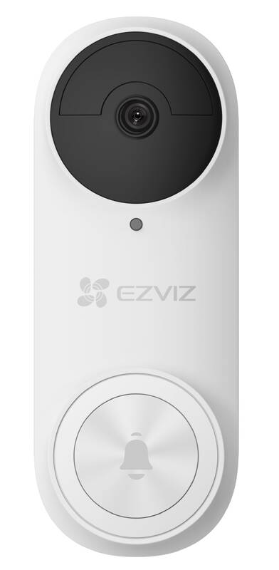 Bezdrátový zvonek EZVIZ DB2 2K / 176° / 5200 mAh / 20 melodií / bílá