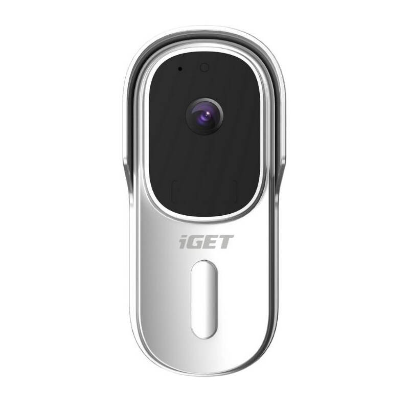 Bezdrátový zvonek iGET HOME Doorbell DS1 / 5200 mAh / 1920 x 1080 px / 170° / bílá / POŠKOZENÝ OBAL