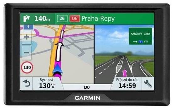 Navigační systém GPS Garmin Drive 52S Europe45 (010-02036-10) / 480 x 272 px / 5" (12,7 cm) dotykový displej / mapy 45 zemí / černá / ZÁNOVNÍ