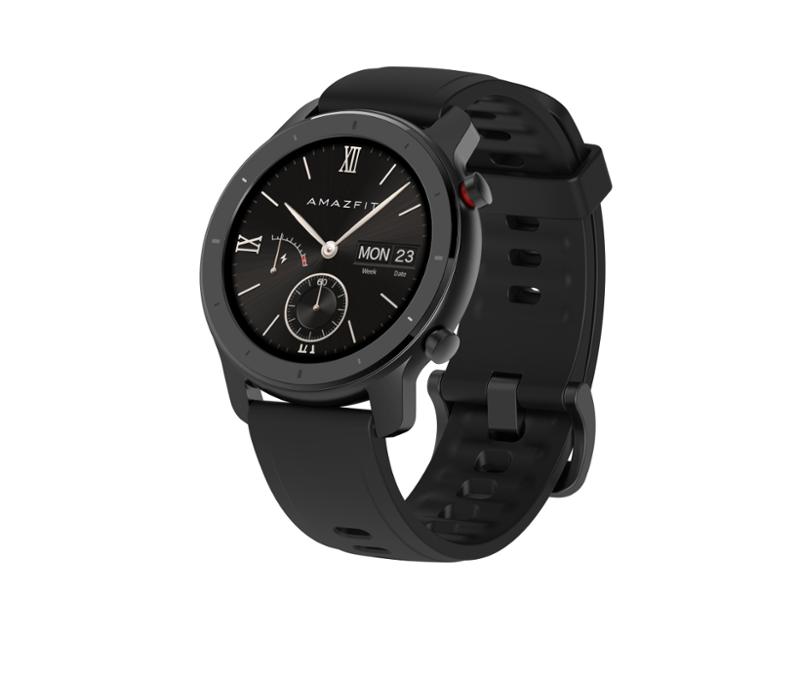 Chytré hodinky Xiaomi Amazfit GTR 42 mm / 1,2" / Bluetooth 5.0 / Starry Black / ROZBALENO