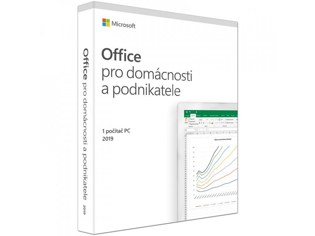 Microsoft Office 2019 pro domácnosti a podnikatele CZ / pro komerční použití / 1 PC / Windows 10/MAC