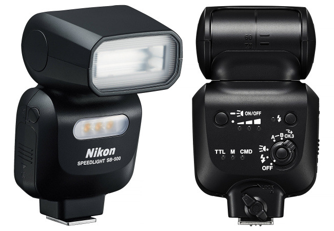 Externí blesk Nikon SB-500 / pro zrcadlovky Nikon / vybrané modely COOLPIX / LED světlo / černá / ROZBALENO
