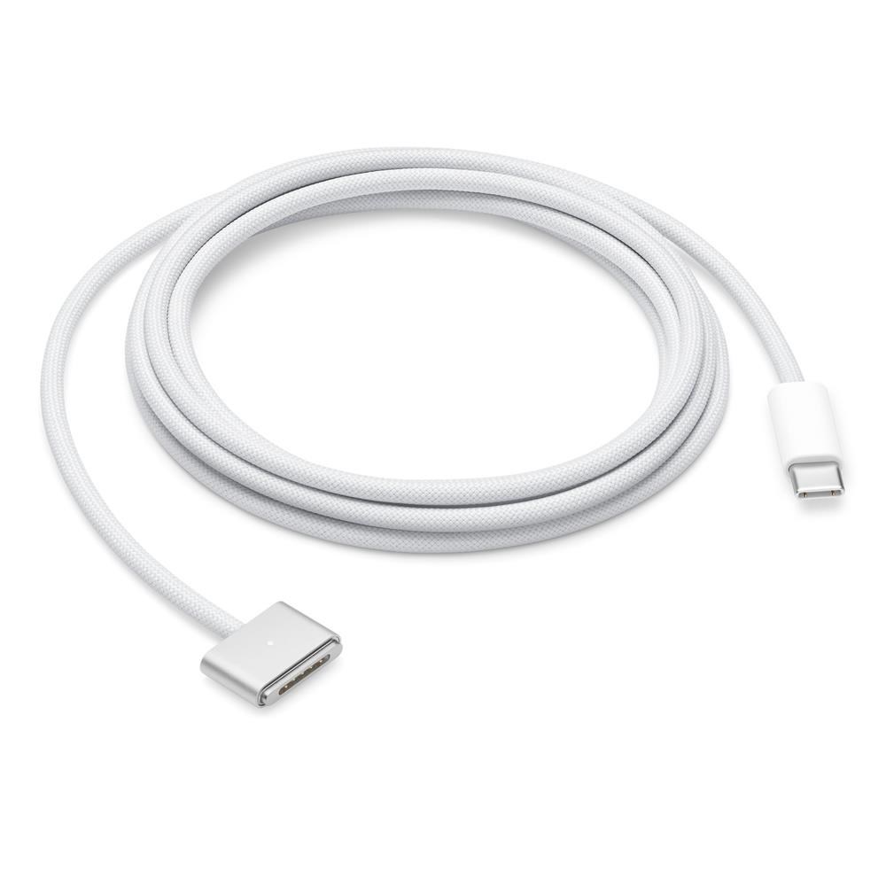 Propojovací kabel Apple USB-C to MagSafe 3 / 2 m / LED / stříbrná / POŠKOZENÝ OBAL