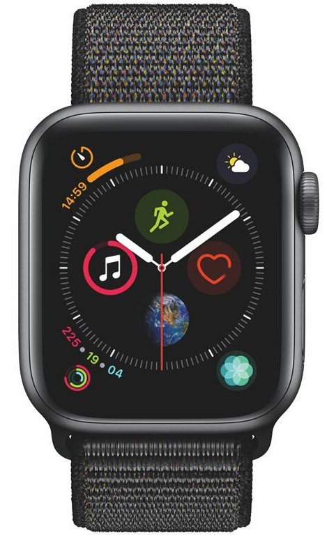 Chytré hodinky Apple Watch Series 4 / 40 mm / 16 GB / provlékací sportovní řemínek / Black Loop / ZÁNOVNÍ