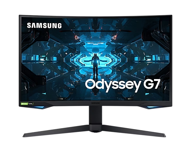 Herní monitor Samsung Odyssey C27G74TQSR (LC27G74TQSRXZG) / 27" (68,6 cm) / 2560 x 1440 px (QHD) / doba odezvy 1 ms / černá / ZÁNOVNÍ