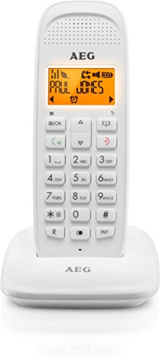 Bezdrátový telefon AEG Voxtel D81 / 1GB / 1,6" (4 cm) / bílá / ROZBALENO