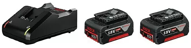 Startovací sada nabíječky a 2 baterií Bosch Professional AMPShare / 18 V / 4 Ah