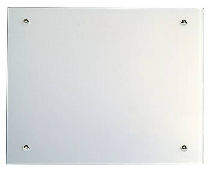 Skleněný infračervený topný panel na stěnu / 70 x 55 x 5 cm / 500 W / 1,25 m / regulace teploty / 30 °C až 90 °C / bílá / POŠKOZENÝ OBAL