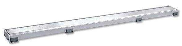 Lineární odtokový sprchový žlab / 70 cm / 26 l/min. / ABS plast / nerezová ocel / stříbrná / POŠKOZENÝ OBAL