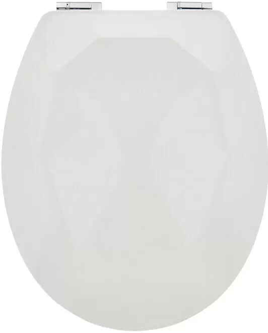 WC sedátko / soft close / dřevo/plast / bílá