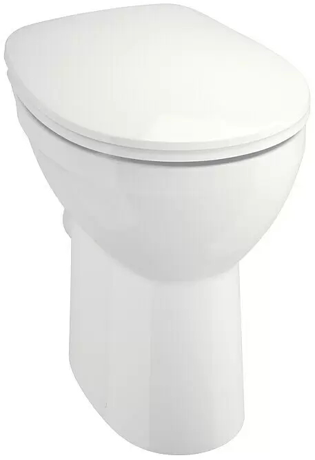 Zvýšené stojací WC / bez splachovacího kruhu / sanitární keramika / bílá