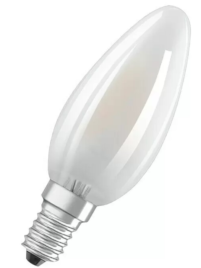 LED žárovka Osram Retrofit / 4 W / E14 / 470 lm / studená bílá / matná