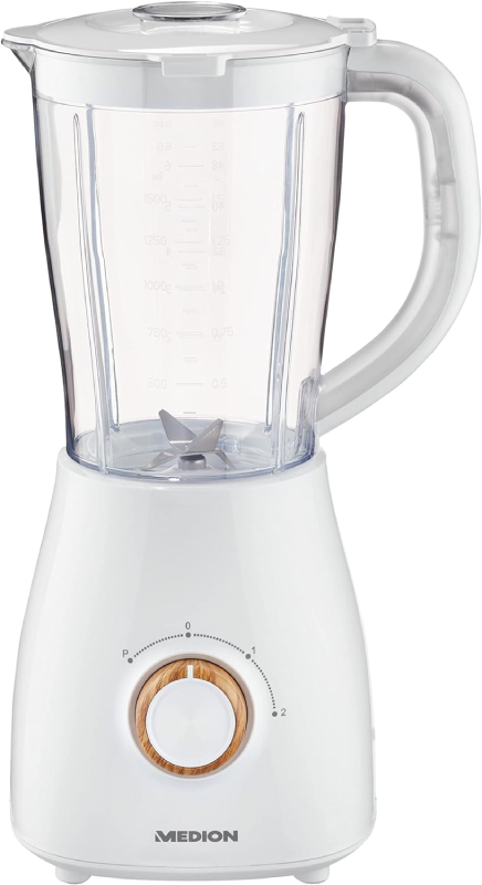 Stolní mixér Medion MD 10764 / 500 W / 1,5 l / bílá / ZÁNOVNÍ