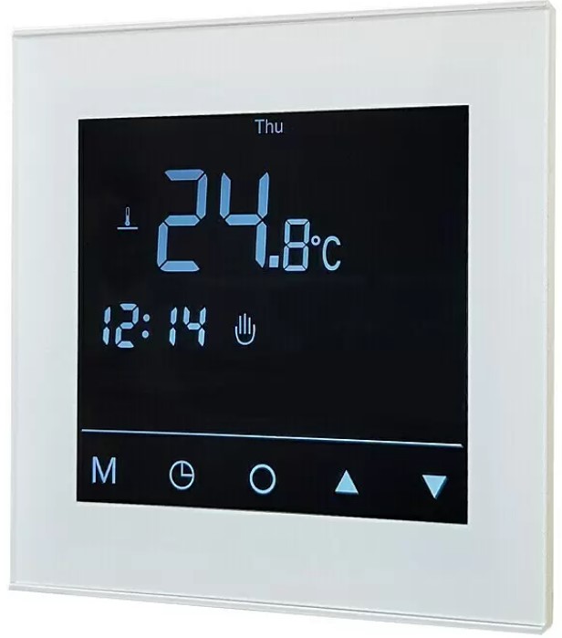 German Digitální termostat podlahového vytápění / 20 m² / časovač / bílá