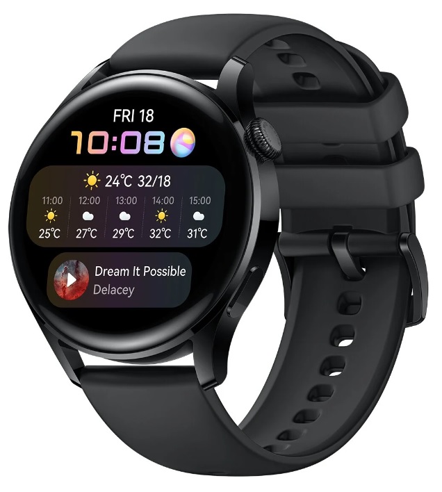 Chytré hodinky Huawei Watch 3 Activ 55026820 / 16 GB / GPS / NFC / Black / 2. JAKOST
