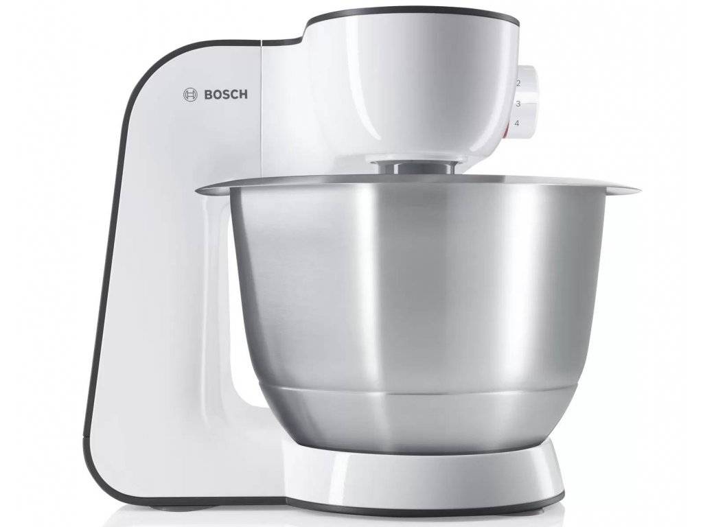 Kuchyňský robot Bosch MUM54A00 / 900 W / 3,9 l / 7 rychlostí / šedá/bílá / ROZBALENO