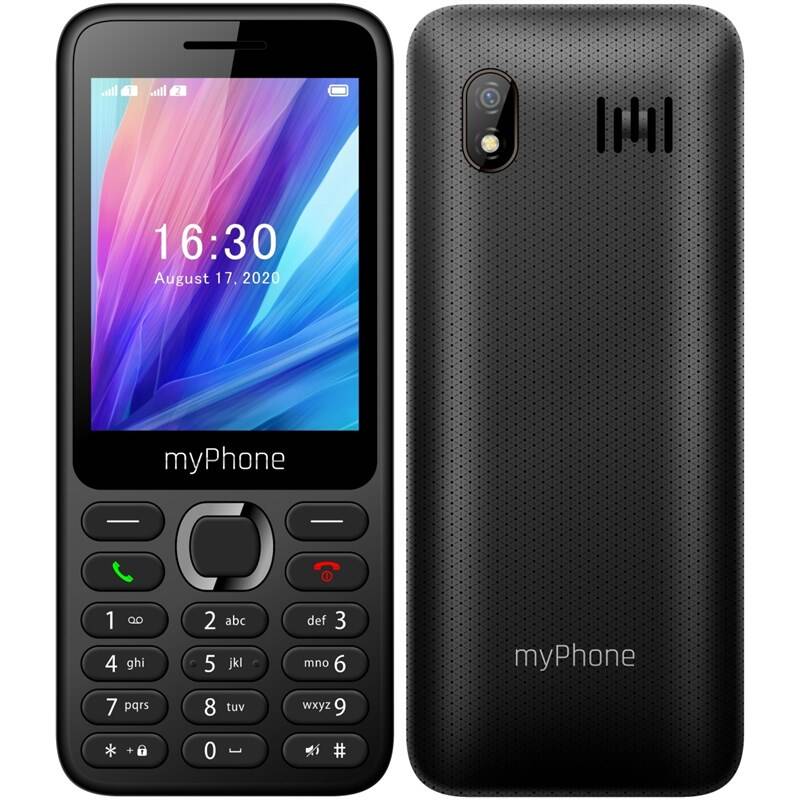 Mobilní telefon myPhone C1 LTE TELMYC1BK / 2,8" / 64 MB / 128 MB / černá / ROZBALENO