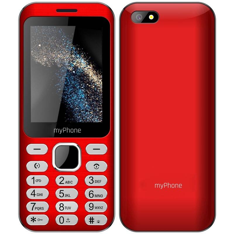 Mobilní telefon myPhone Maestro plus (TELMYMAESTRORE) / 2,8" (7,1 cm) / 320 x 240 px / 2 Mpx / červená / ZÁNOVNÍ