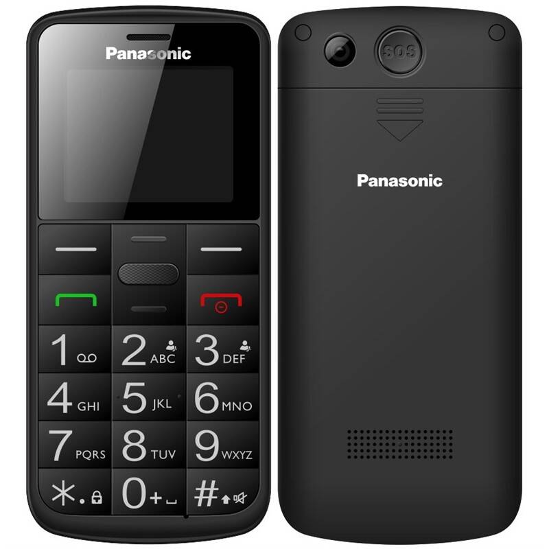 Mobilní telefon Panasonic KX-TU110EXB Dual SIM (KX-TU110EXB) / 1,77" (4,5 cm) / 128 × 160 px / 0,3 Mpx / černá / ROZBALENO