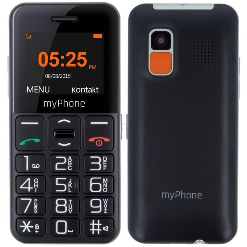 Mobilní telefon myPhone HALO EASY TELMY10EASYBK / 1000 mAh / 1,8" (4,6 cm) / 160 x 128 px / Li-Ion / černá / ROZBALENO