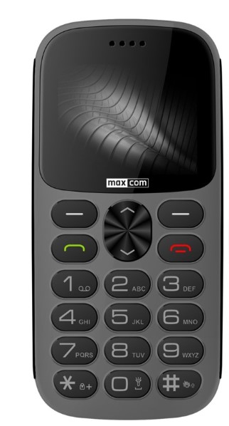 Mobilní telefon MaxCom MM471 / displej 2,2 " / 160 x 128 px / 2 Mpx / šedá / ROZBALENO