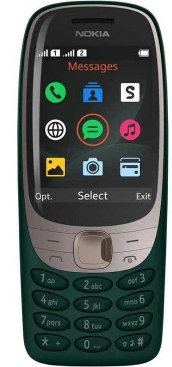 Mobilní telefon Nokia 6310 / 2,8" (7,1 cm) / 1150 mAh / 320 × 240 px / 16 MB / zelená / ZÁNOVNÍ